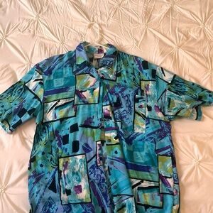 Bobbie Brooks Multicolor Abstract Blouse